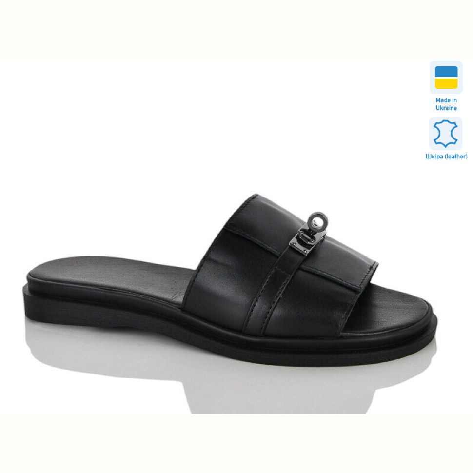 Шлепки Sali 560 чорний к.