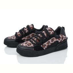 Кроссовки Violeta 143-40 black-khaki