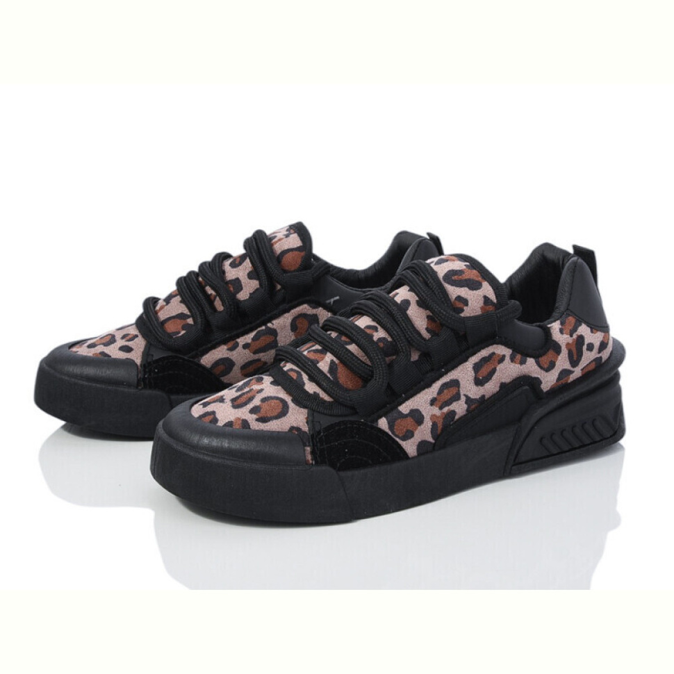 Кроссовки Violeta 143-40 black-khaki