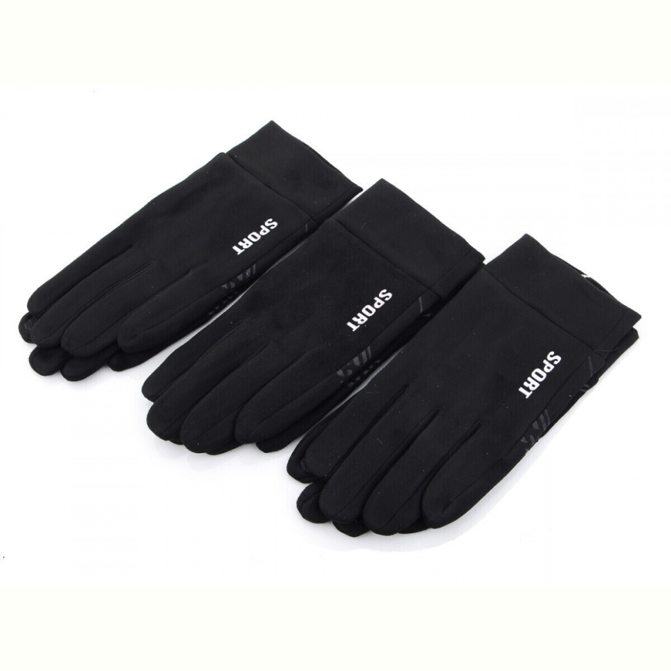 Перчатки RuBi Y001 замш black