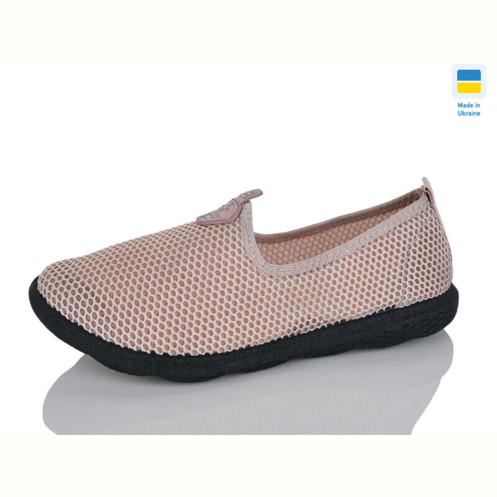 Слипоны Inblue S18 сітка рожевий