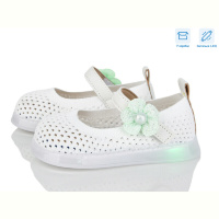 Туфли Poni kids B691 white LED