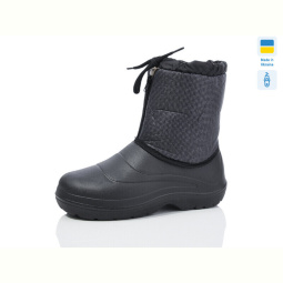 Сапоги из пены Inblue Маквін клітинка чорний