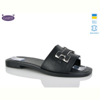 Шлепки Garti 52 чорна шкіра