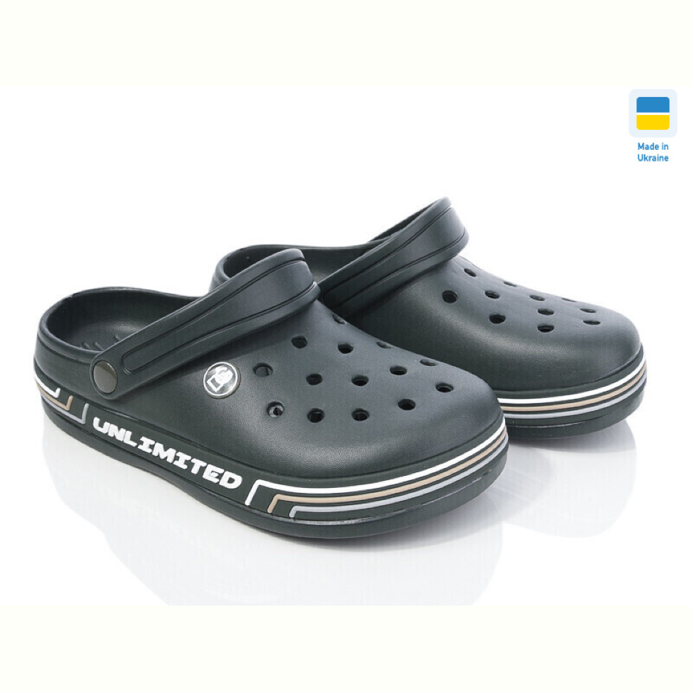 Кроксы Golden Lion 602 т.зелений