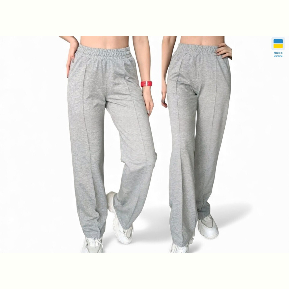 Спортивные брюки Sport style 10048 св.сірий (2XL-5XL)
