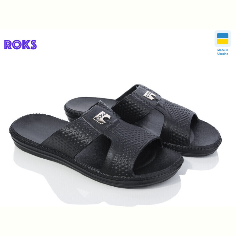 Шлепки Roks 137 чорний