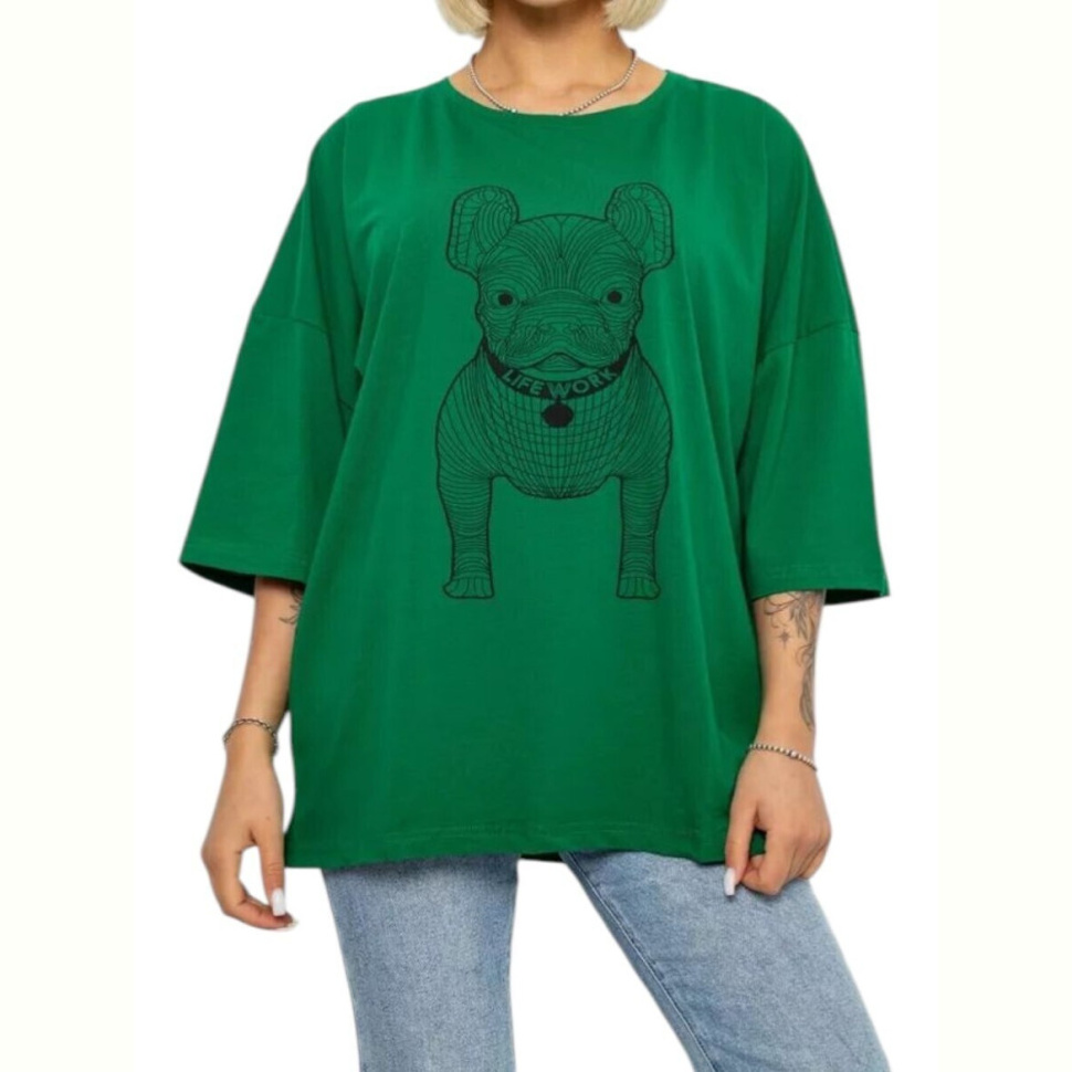 Футболка Massmag 3008 т.зелений