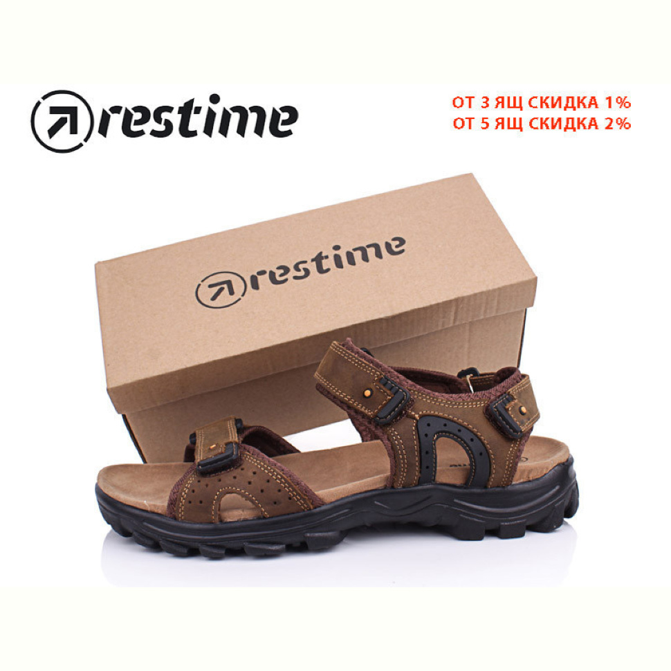 Сандалии Restime NML19114 l.brown