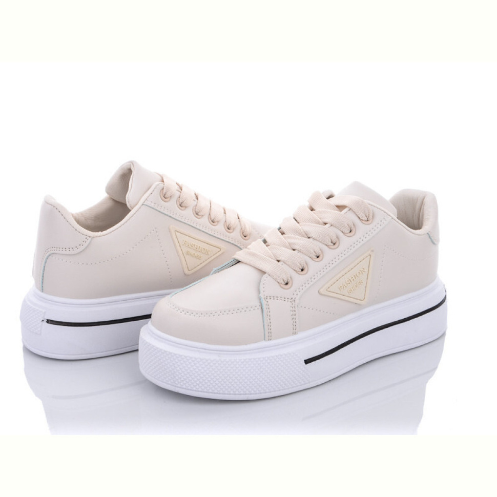 Кроссовки Violeta 177-25 beige-white