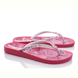 Шлепки Fabullok 20700 pink-white