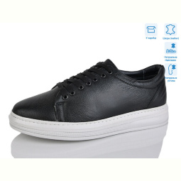 Кроссовки STT 01 black шкіра