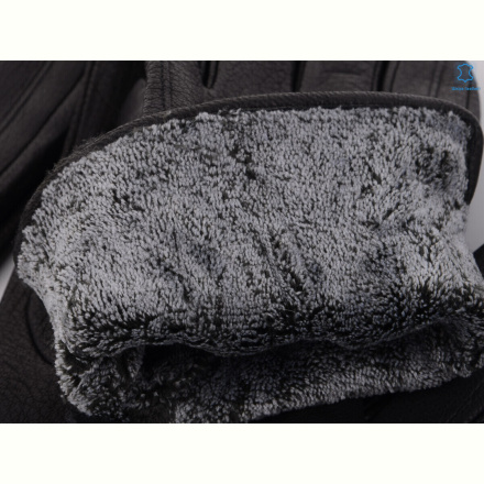 Перчатки RuBi S114М шкіра оленя-махра black
