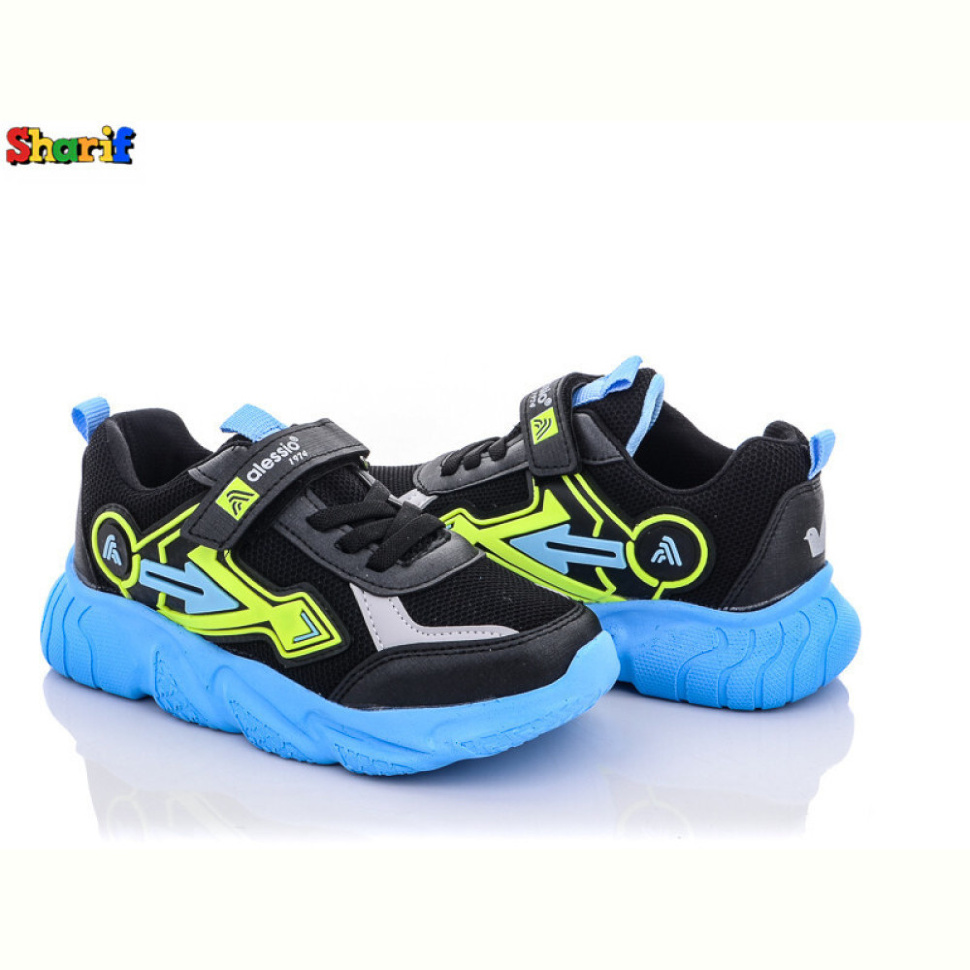 Кроссовки Sharif 4020 black-blue (31-35)