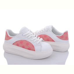 Кроссовки Violeta 186-23 white-pink