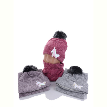 Шапка Red Hat KA333 комплект mix фліс