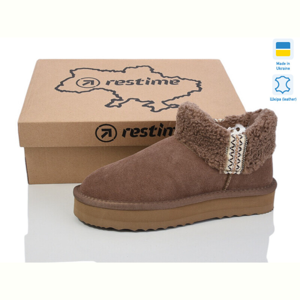 Угги Restime YWZ24450 capuccino