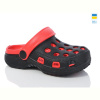 Кроксы Lot Shoes H-7 чорно-червоний