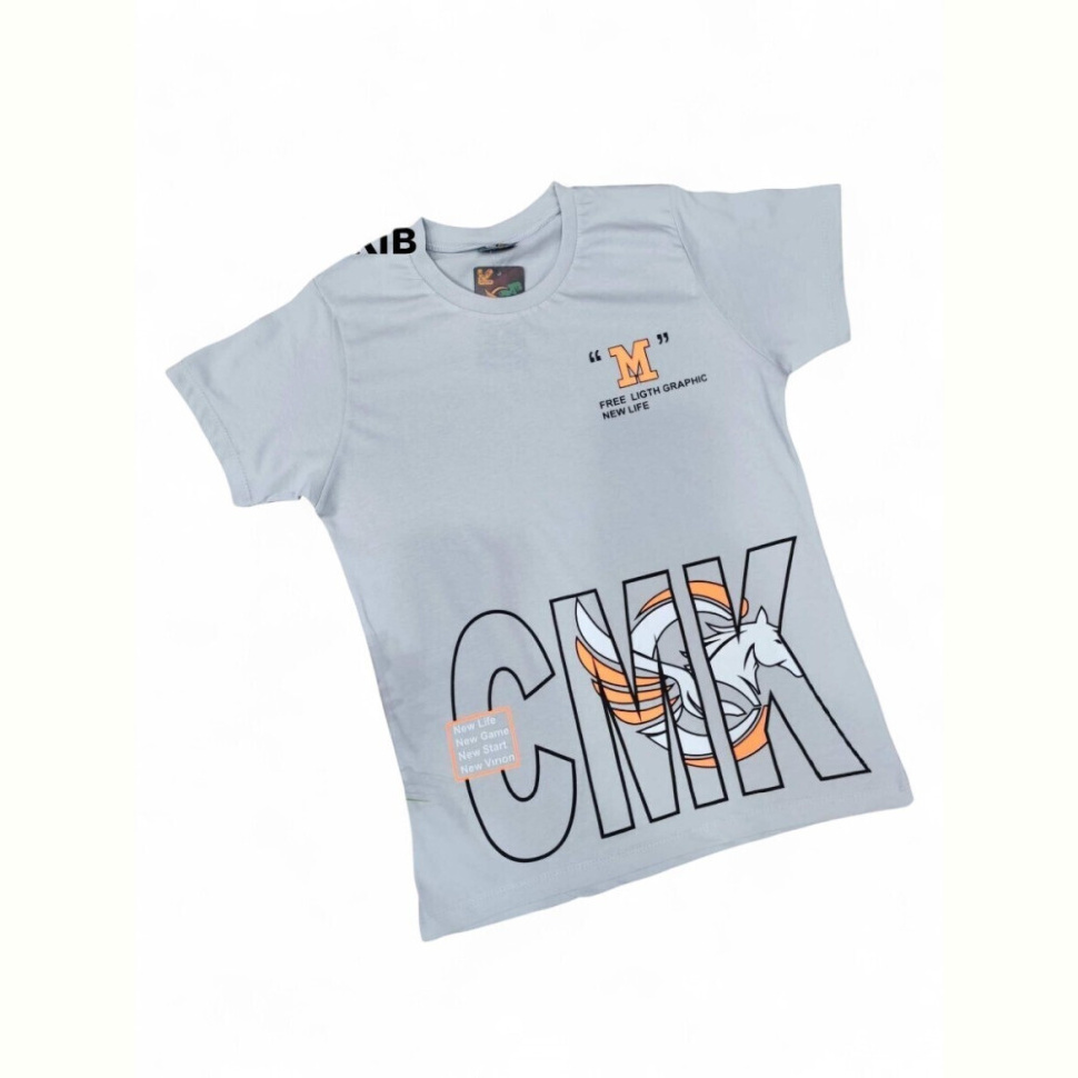 Футболка Kids-modnik 110220 св.сірий