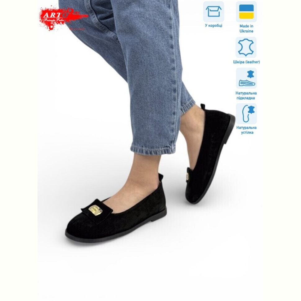 Шлепки ARTO 073 чорний з.