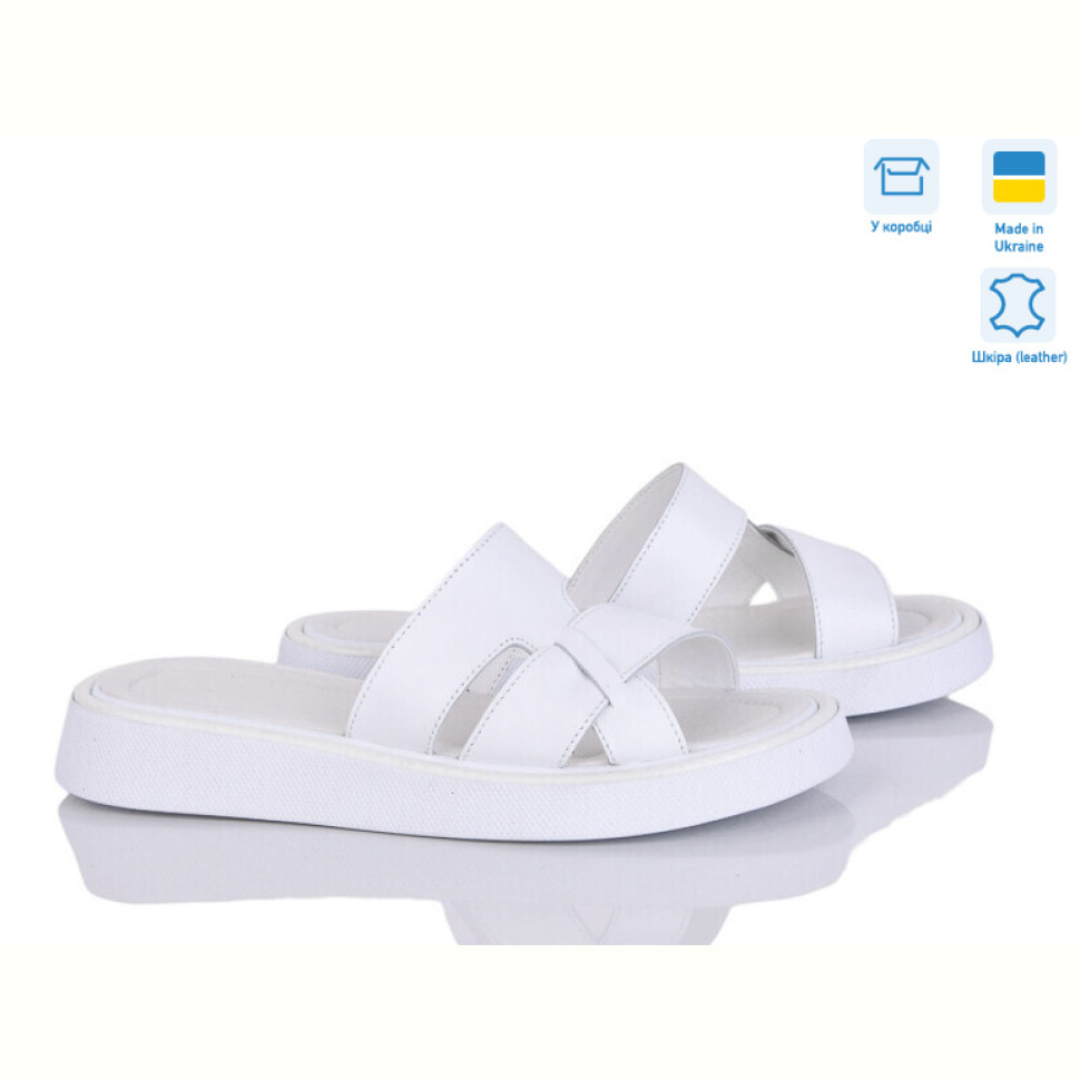 Шлепки G-Aira 6294 білий под заказ