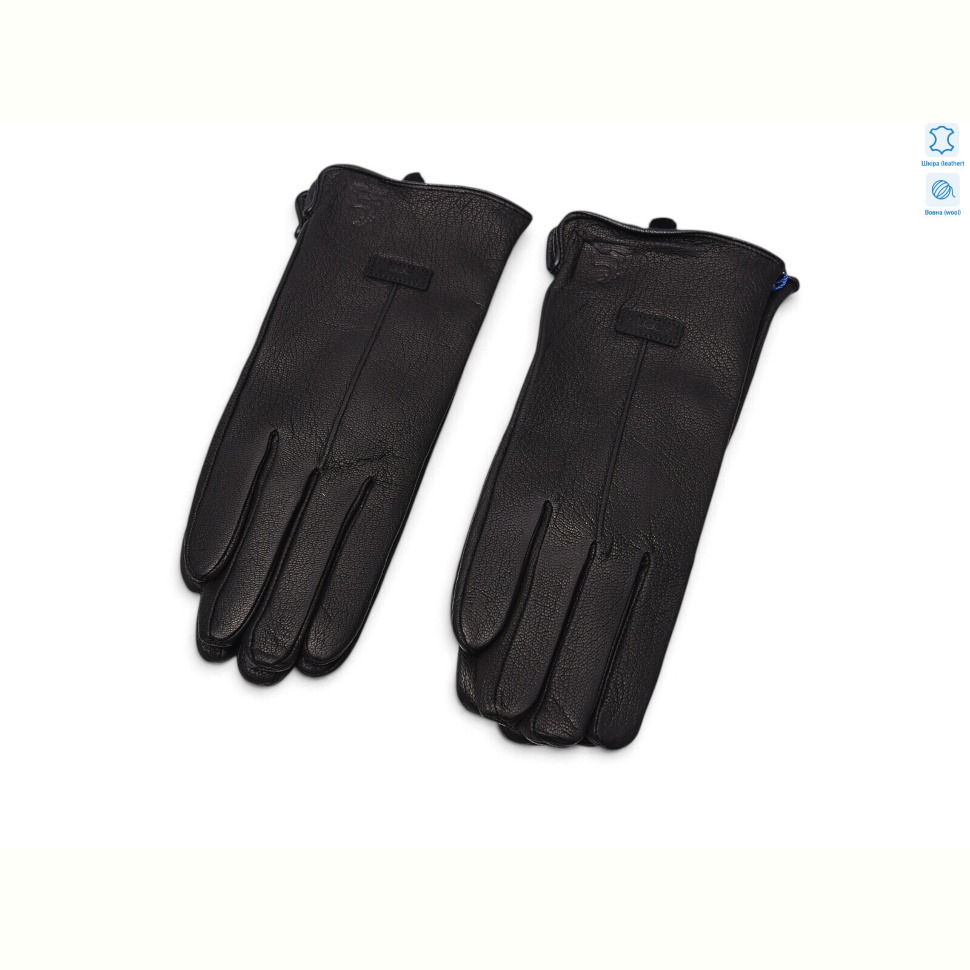 Перчатки RuBi X4 black шкіра олень вовна