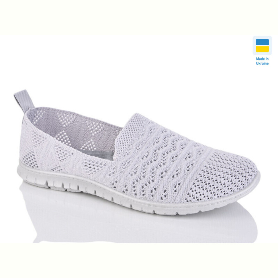 Слипоны DeMur 649 сірий