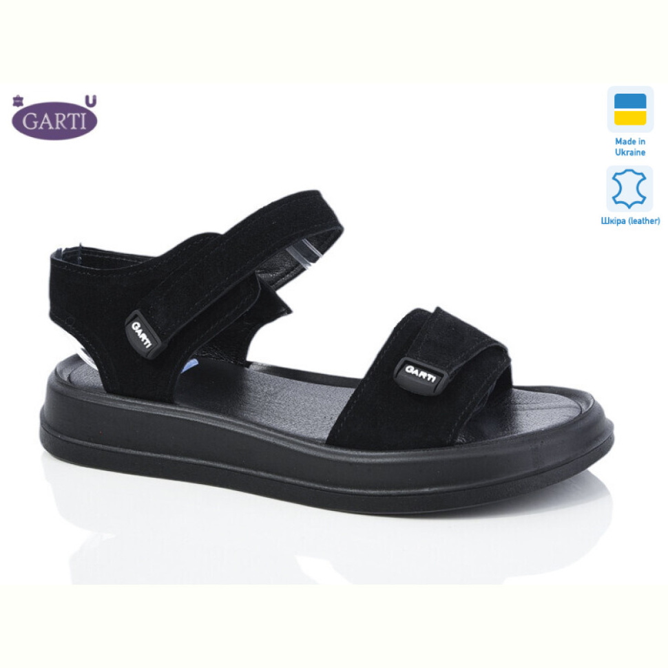 Босоножки Garti 0136 чорний замш