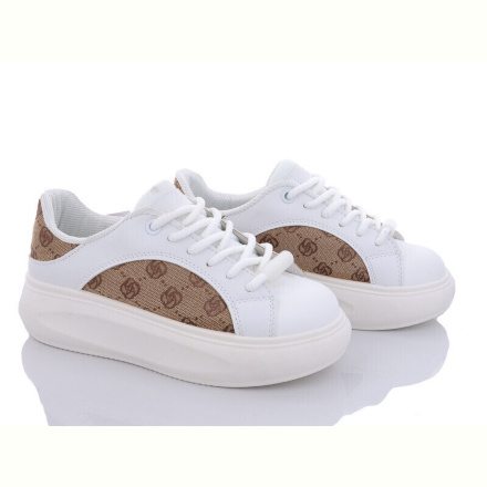 Кроссовки Violeta 186-23 white-khaki