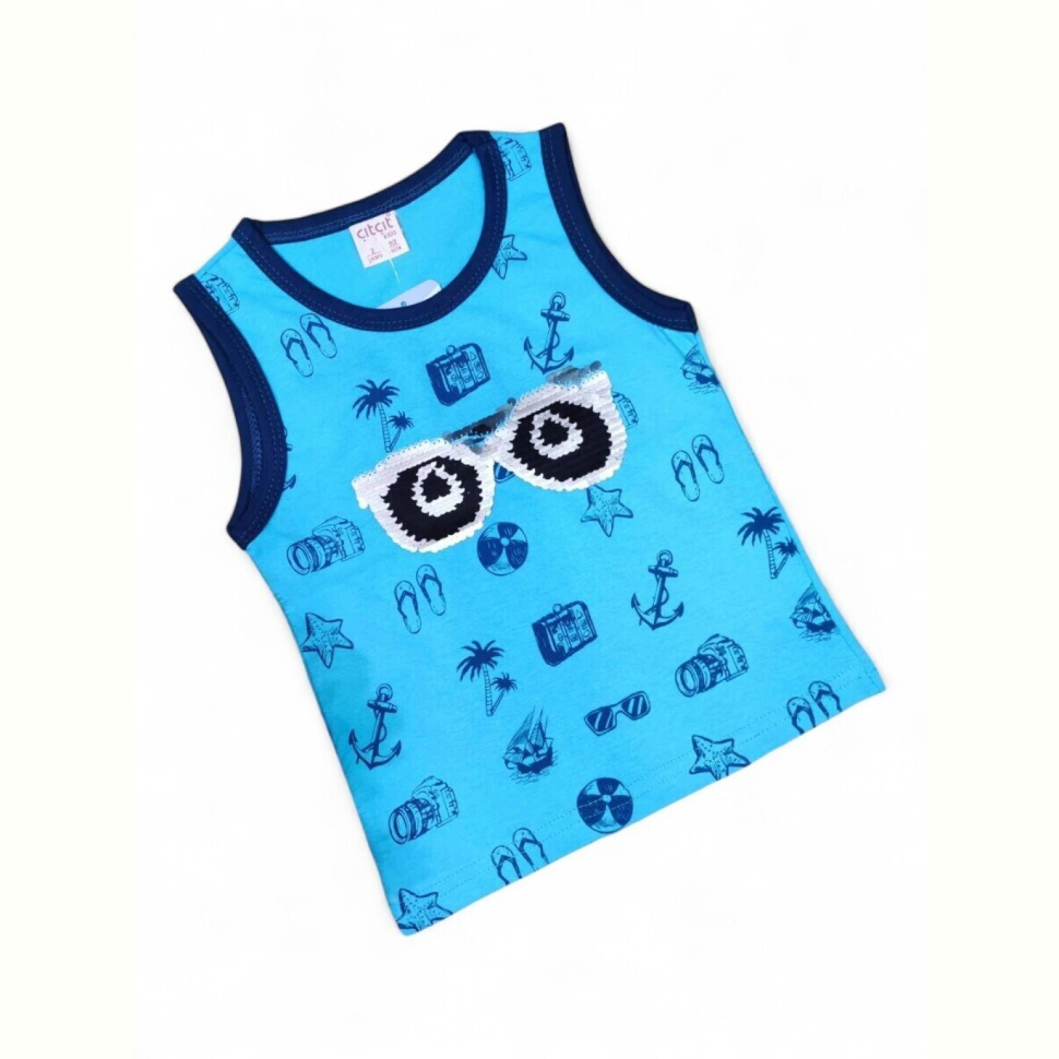 Майка Kids-modnik 8030 блакитний Майка Kids-modnik 8030 блакитний