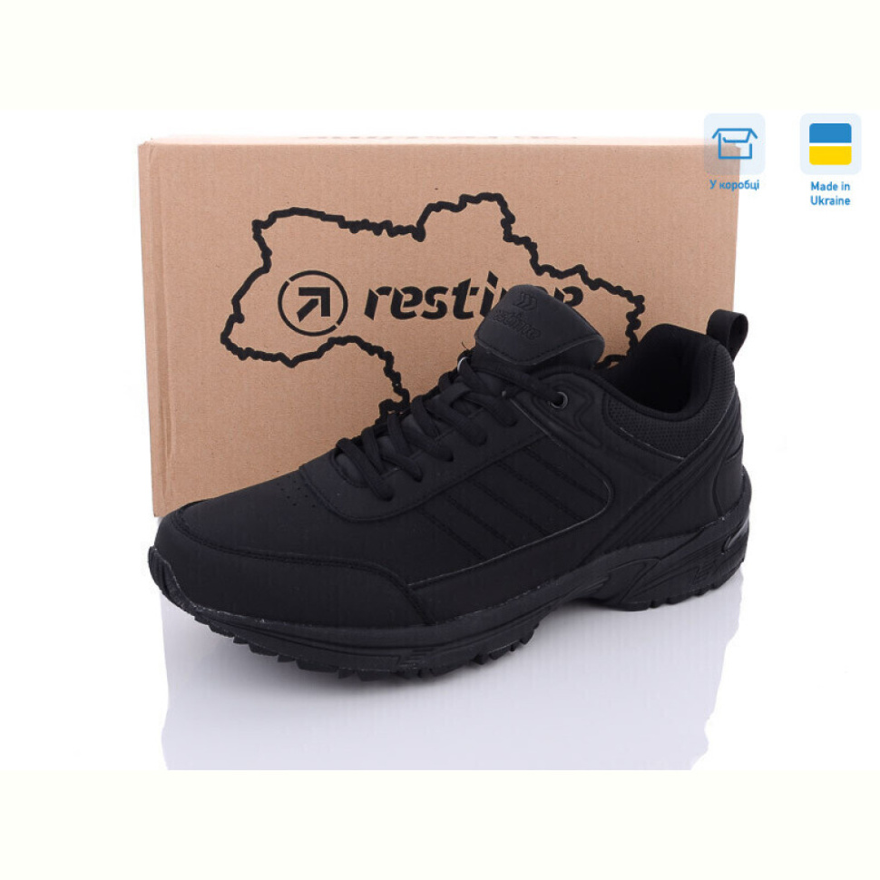 Кроссовки Restime PG023006 black nubuk
