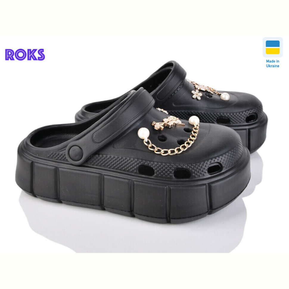 Кроксы Roks 152-9018 чорний