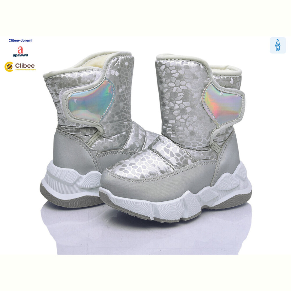 Дутики Clibee-Doremi ABC03 silver