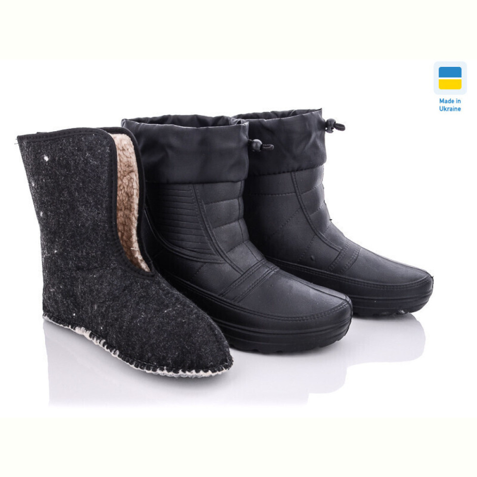 Сапоги из пены Vladimir DS Укр ГП05 піна чорний чулком