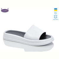 Шлепки Garti 0197 біла шкіра