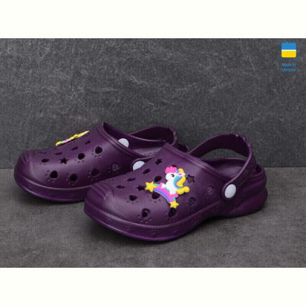 Кроксы Golden Lion Крокс дит. фіолетовий