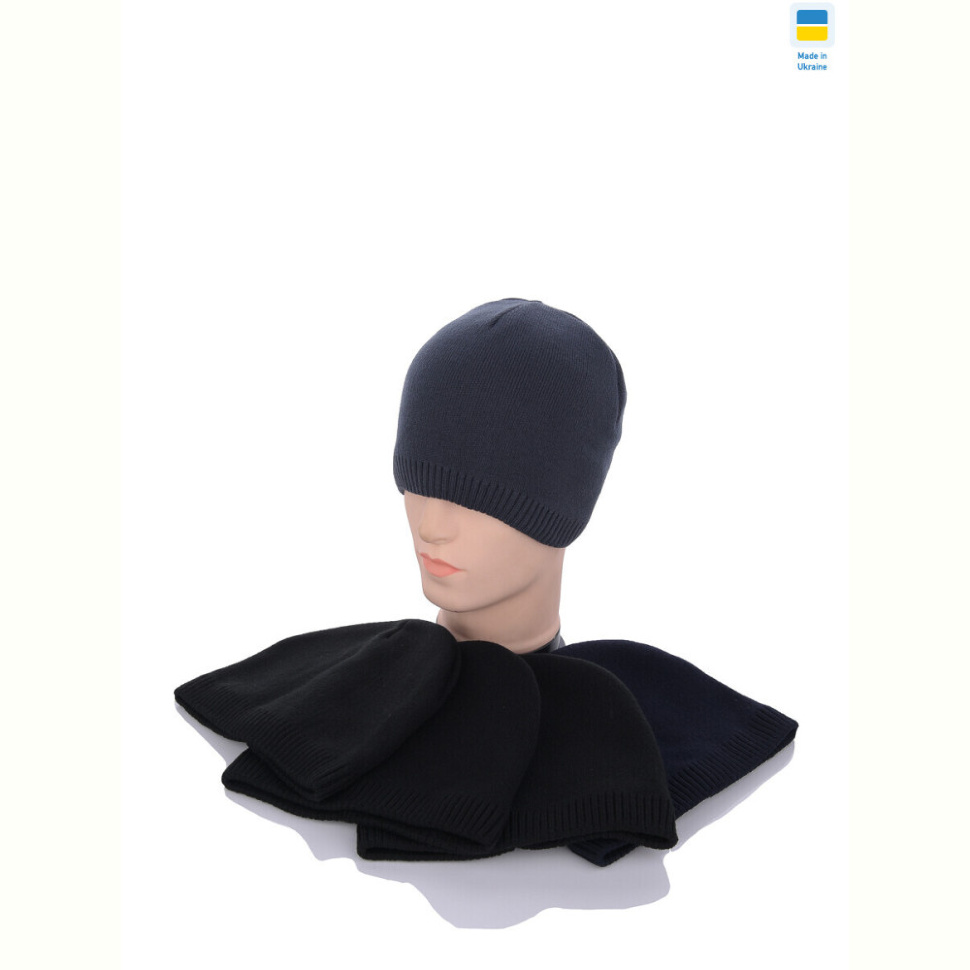 Шапка Angelica MW015 на флісі mix