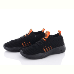Кроссовки Violeta 185-1 black-orange