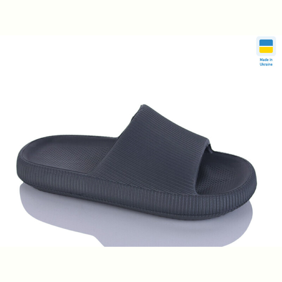 Шлепки Progress Крок Ж88 т.сірий