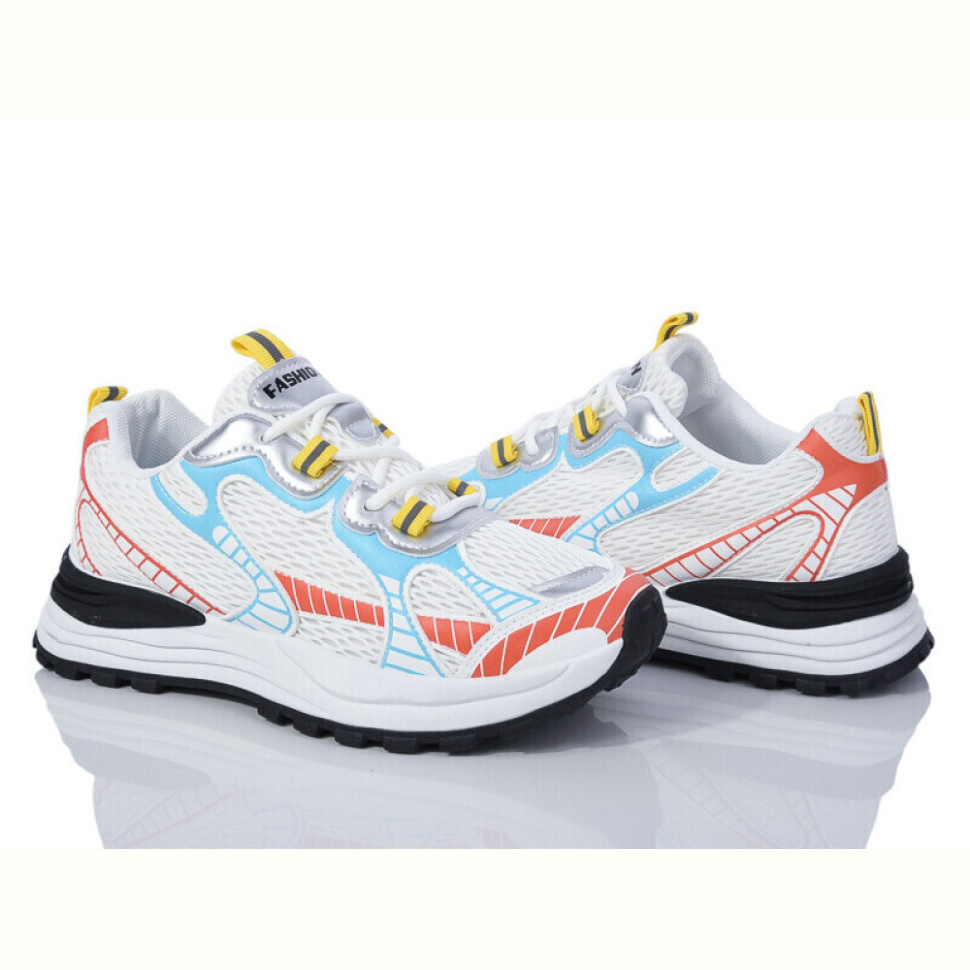 Кроссовки Violeta 176-34(B0682) beige-blue