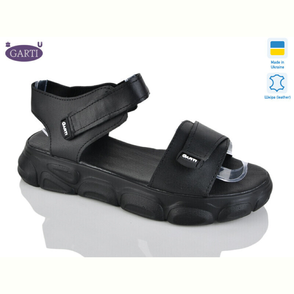 Босоножки Garti 2136 чорна шкіра Босоножки Garti 2136 чорна шкіра