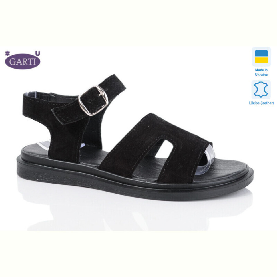 Босоножки Garti 0194 чорний замш