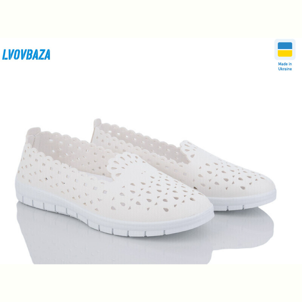 Слипоны Lvovbaza B&R Ж16 білий