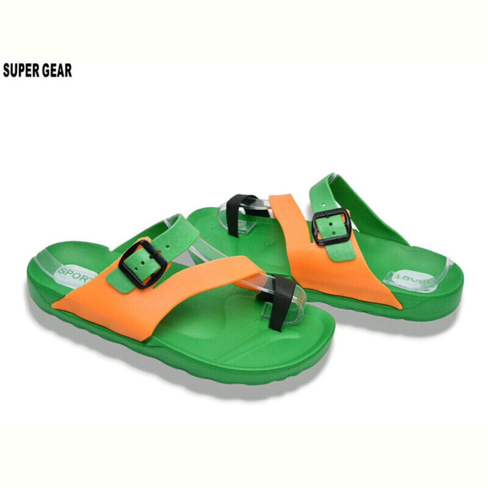 Шлепки Super Gear A01-2468 green