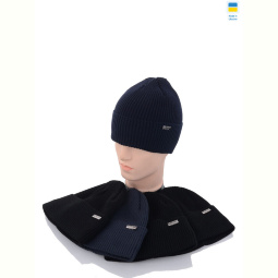 Шапка Angelica MW012-1 на флісі mix