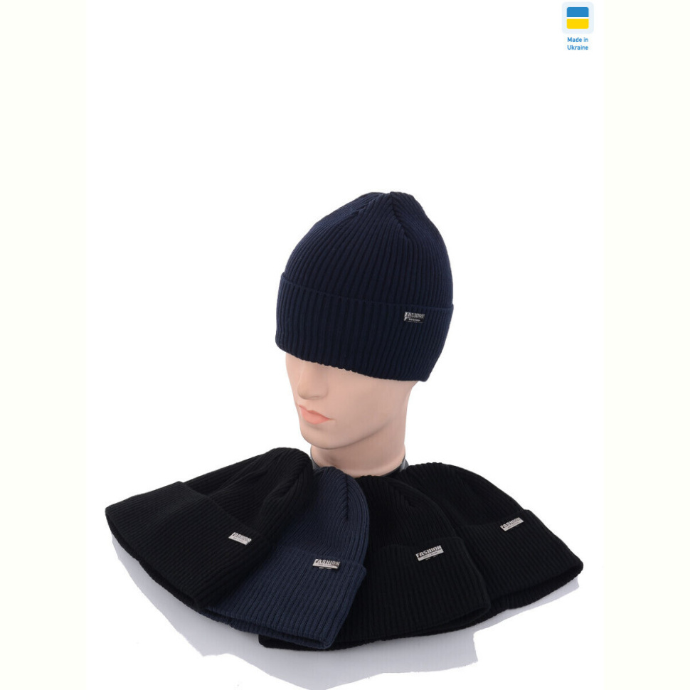 Шапка Angelica MW012-1 на флісі mix