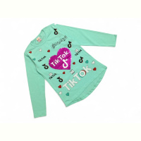 Батник Kids-modnik 7152 св.бірюзовий TikTok