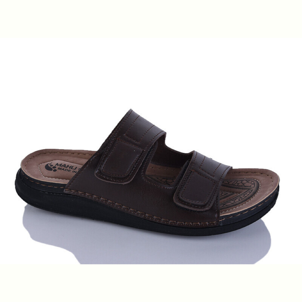 Шлепки Oscar 01-16 корич.к.