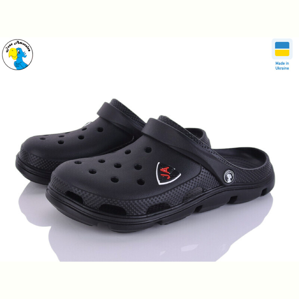 Кроксы Jose Amorales 116371 чорний