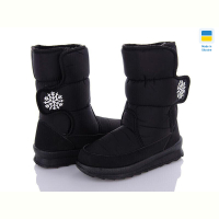 Дутики DeMur KZ211-8 сніжинка чорний